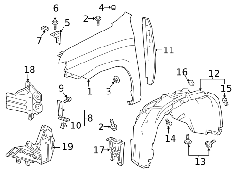 Fender & Components for 2019 Chevrolet Silverado 1500 #0