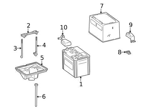 Battery for 2004 Lexus LS430 #0
