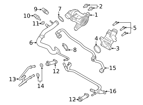 Water Pump for 2019 Volvo S90 #2