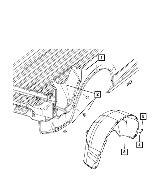 Aperture Panel, Pillar Supports and Cab Back for 2009 Dodge Ram 1500 #4