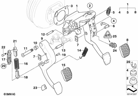 Pedals for 2005 BMW 550i #0