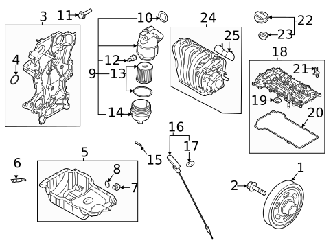 Engine Parts for 2022 Hyundai Accent #0