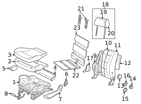 Front Seat Components for 2001 Volkswagen Passat #1