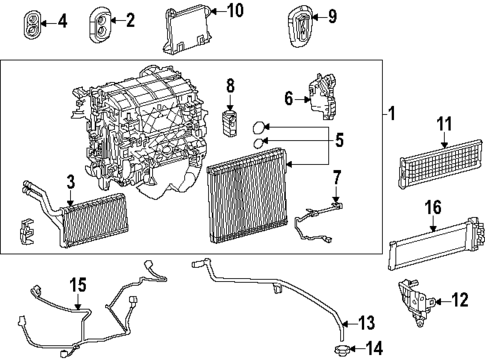 HVAC Case for 2024 Lexus TX550h+ #0