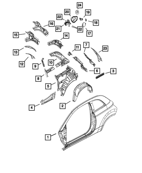 Aperture Panel, Pillar Supports and Cab Back for 2019 Fiat 500 #0