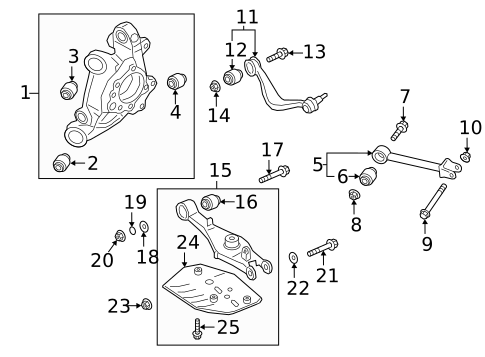 Rear Suspension for 2020 Kia K900 #1