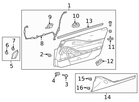 Interior Trim - Door for 2018 Lexus LC500 #0