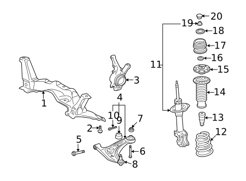 Suspension Components for 2007 Toyota Yaris #0