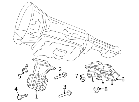 Engine & Trans Mounting for 2010 Dodge Ram 3500 #1
