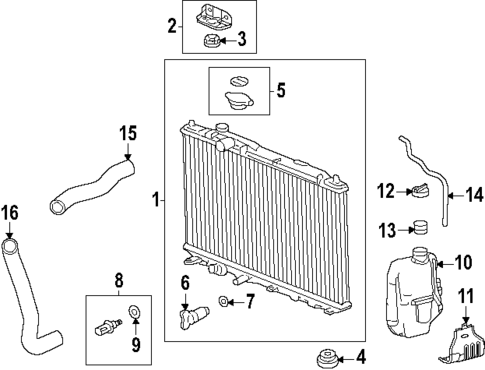 Radiator & Components for 2025 Honda Civic #0