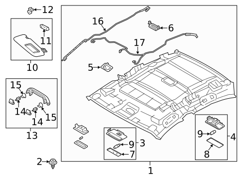 Interior Trim - Roof for 2018 Mazda 3 #0