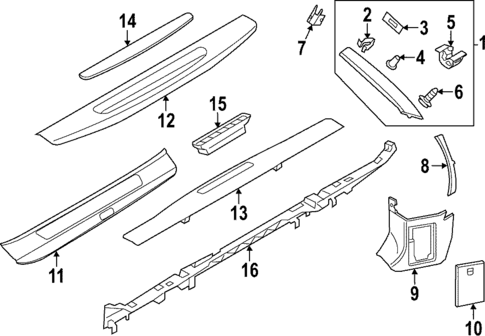 Interior Trim - Pillars for 2022 Porsche 911 #0