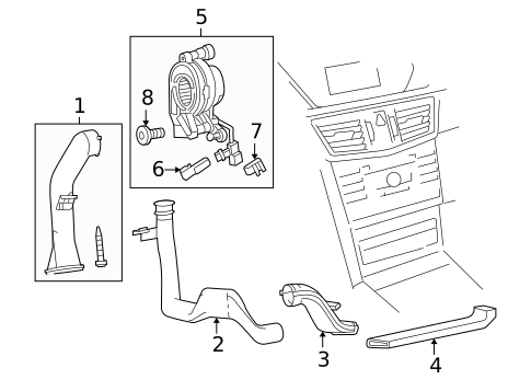 Ducts for 2013 Mercedes-Benz E400 #1