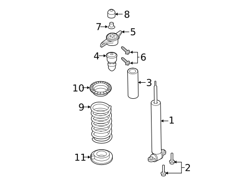 Shocks & Struts for 2018 Ford Fusion #1
