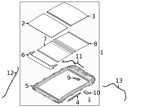 Sunroof for 2023 Genesis GV80 #0