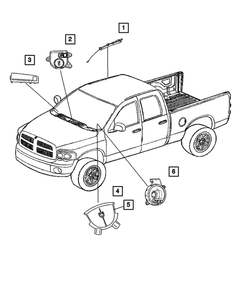 Air Bag Systems for 2006 Dodge Ram 3500 #0