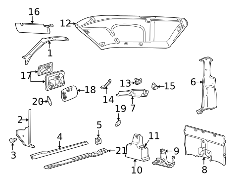Interior Trim - Cab for 2009 Mazda B4000 #0