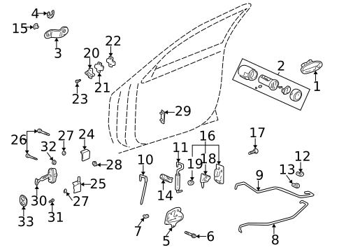 Rear Door for 2004 Buick LeSabre #4