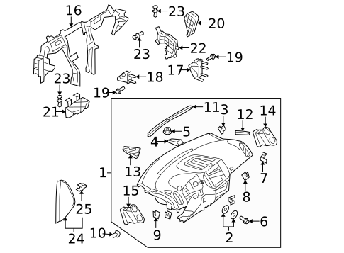 Instrument Panel for 2015 Volkswagen Tiguan #0