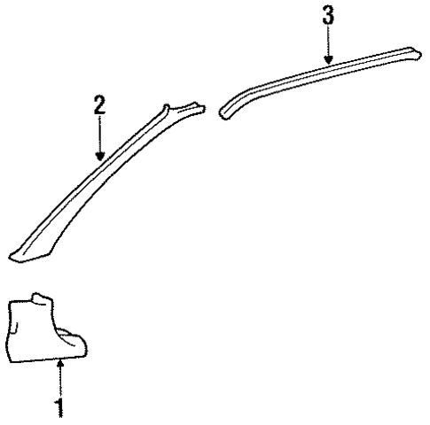 Interior Trim - Pillars for 1994 Toyota Tercel #0