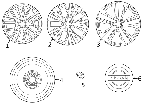 Wheels for 2023 Nissan Rogue #0