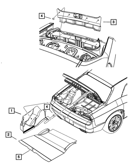Carpets, Floor Mats, Load Floor, and Silencers for 2008 Dodge Challenger #1