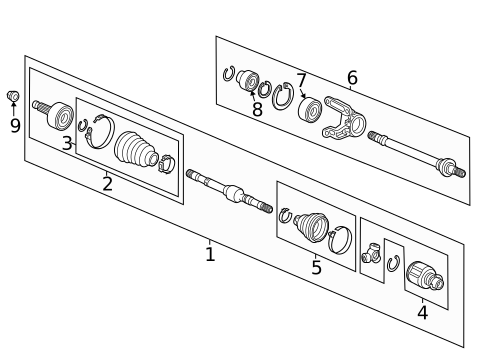 Drive Axles for 2017 Honda Accord #1