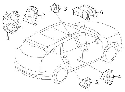 Air Bag Components for 2025 Acura RDX #1