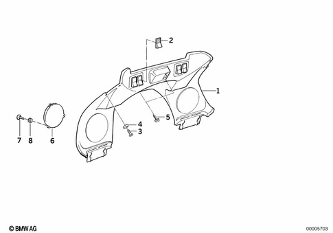 Motorcycle Trim Section, Windshield for 1993 BMW-Motorrad K 1100 LT #6