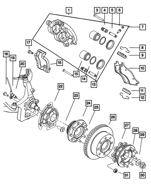 Front Brakes for 2001 Dodge Ram 2500 #0