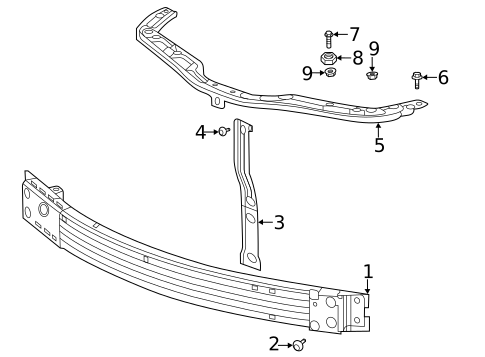 Bumper & Components - Front for 2020 Buick Encore GX #2