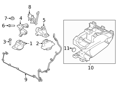 Engine & Trans Mounting for 2020 Jaguar F-Pace #0