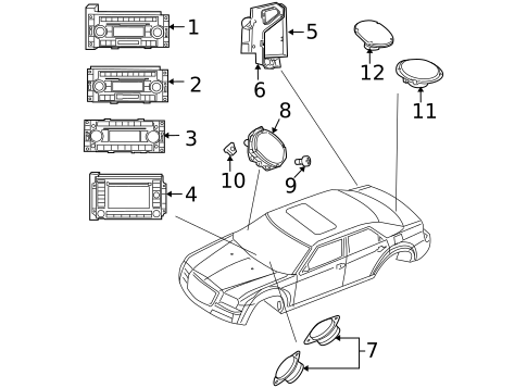 Sound System for 2007 Chrysler 300 #0