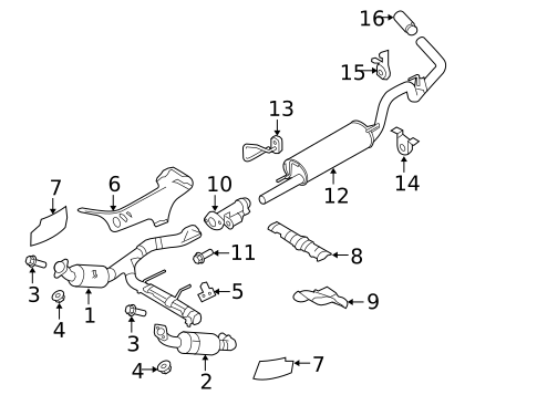 Exhaust Components for 2010 Ford F-150 #0