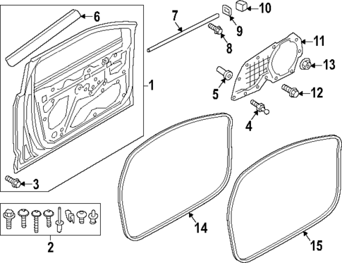 Door & Components for 2024 Audi Q8 e-tron #0