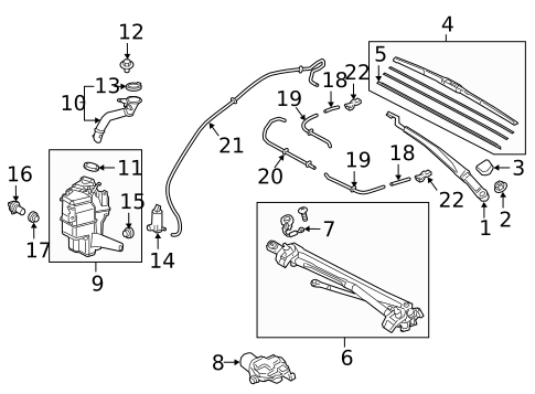 Wiper & Washer Components for 2018 Toyota Camry #1