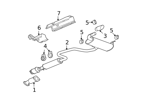 Exhaust Components for 2010 Chevrolet Malibu #0