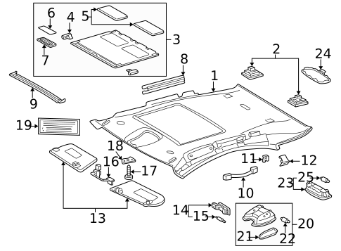 Interior Trim - Quarter Panels for 2002 Mercedes-Benz CL600 #0