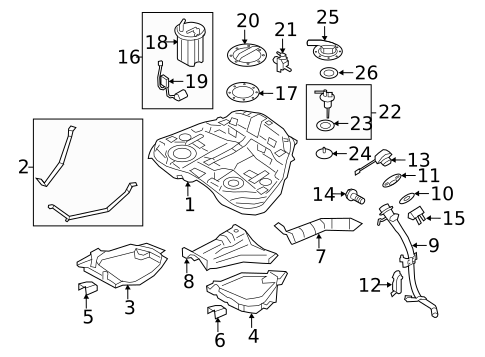 Emission Components for 2008 Subaru Impreza #1