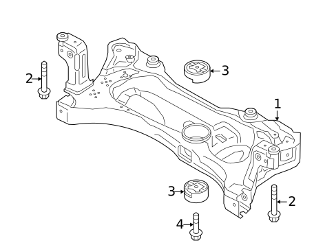 Suspension Mounting for 2019 Volkswagen GTI #1