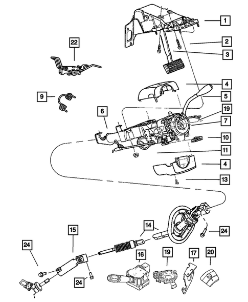 Steering Column for 2007 Dodge Ram 3500 #1