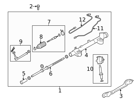 Steering Gear & Linkage for 2011 INFINITI M37 #0