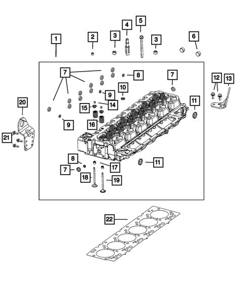 Cylinder Head for 2024 Ram 3500 #1