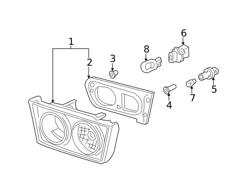 Tail Lamps for 2008 Acura TSX #1