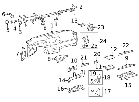 Instrument Panel for 2014 Toyota Land Cruiser #0