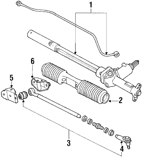 Steering Gear & Linkage for 1990 Audi 200 Quattro #0