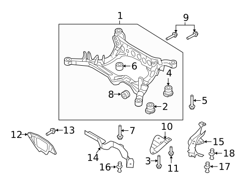 Suspension Mounting for 2010 Audi A5 Quattro #0