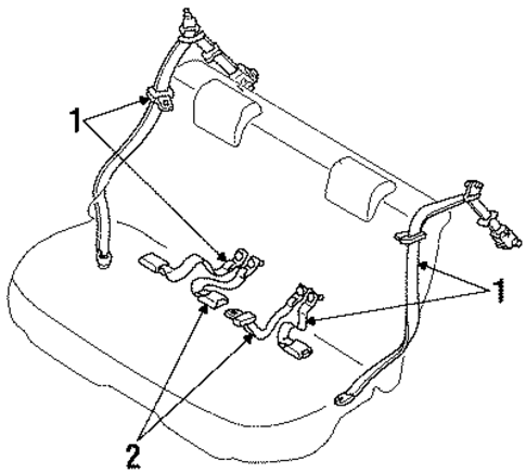 Seat Belt for 1997 Mercury Tracer #0