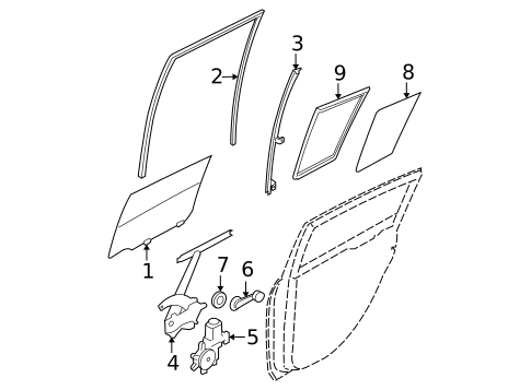 Rear Door for 2009 Nissan Versa #0