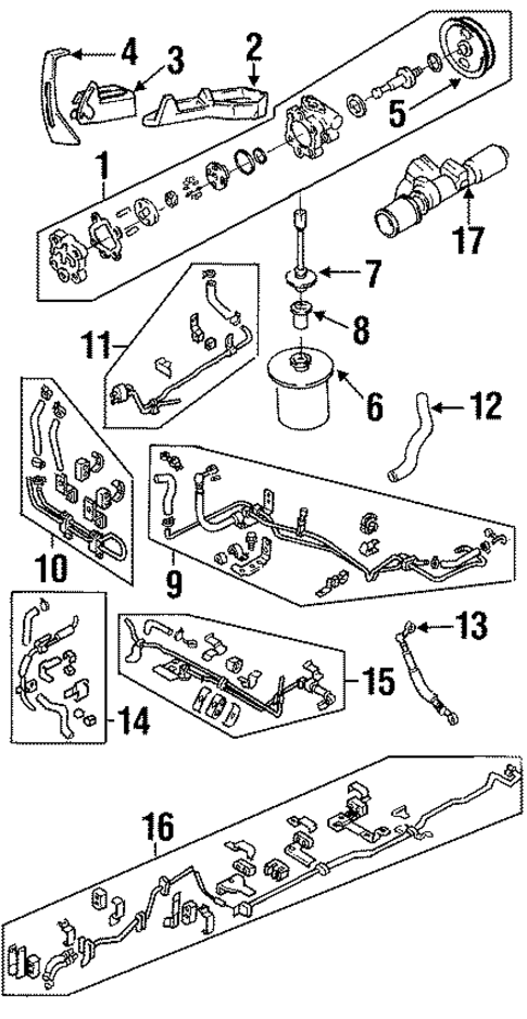 Pump & Hoses for 1993 INFINITI J30 #0